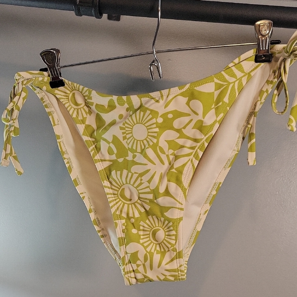 Wild Fable Green tropical Bikini Bottom